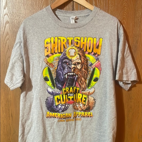American Apparel Other - American Apparel Gray Graphic Tee with Bold Design